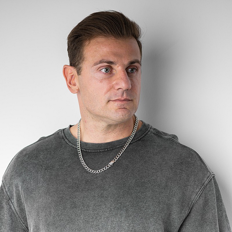 CUBAN 8MM Silver 316L Stainless Steel Neck Chain